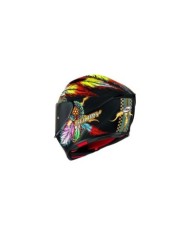 Suomy Casco integrale Track-1 Chieftain nero opaco-giallo-blu