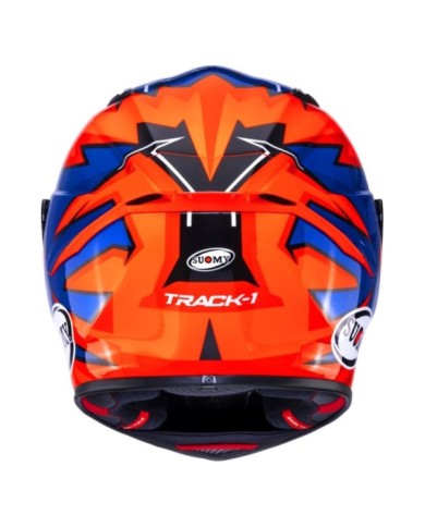 Suomy Casco integrale Track-1 Firestorm arancione-blu-nero