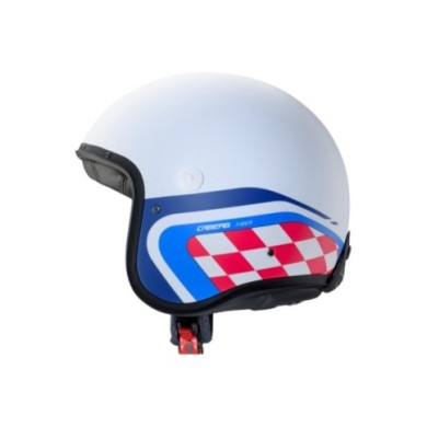 Caberg Freeride X Daytona jet casco bianco-blu-rosso opaco