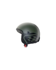Caberg Casque jet Freeride X Daytona militaire vert-noir-argent