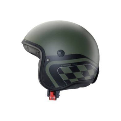 Caberg Freeride X Daytona casco jet militare verde-nero-argento