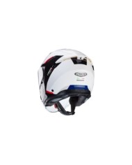 Caberg Casque jet Flyon II Boss blanc-rouge-bleu