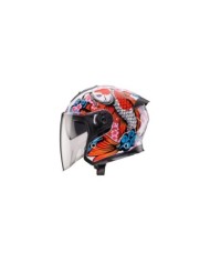 Caberg Jethelm Flyon II Koi weiss-rot-blau