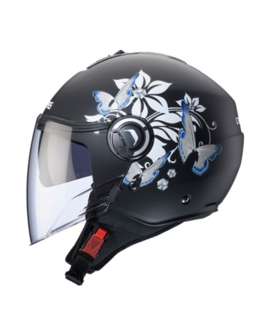 Caberg Casque jet Riviera V4X Mia noir-blanc-gris mat
