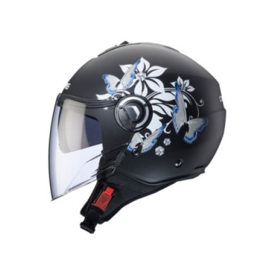 Caberg Jethelm Riviera V4X Mia matt schwarz-weiss-grau