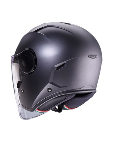 Caberg Casque jet Soho argent foncé mat