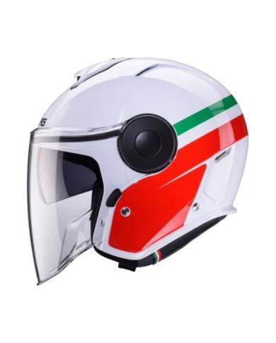 Caberg Jethelm Soho Zephyr weiss-rot-grün