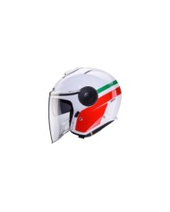 Caberg Casque jet Soho Zephyr blanc-rouge-vert