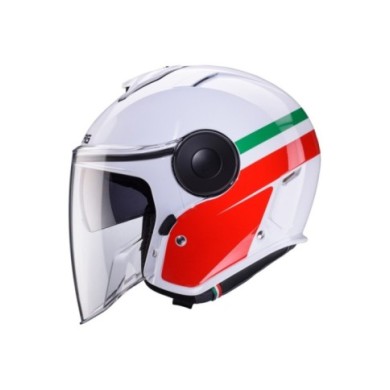 Caberg Soho Zephyr casco jet bianco-rosso-verde