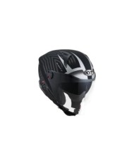 KYT Casco jet D-City Lucent nero-argento opaco