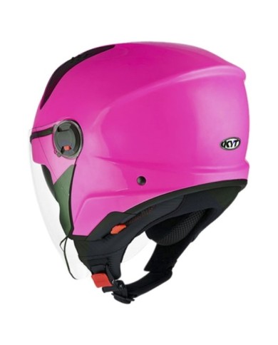 KYT Casque jet D-City rose fluorescent