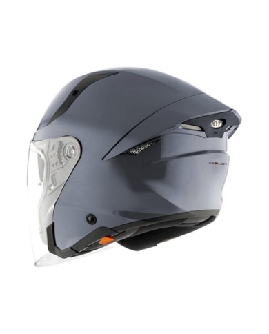 KYT Casco Jet TTR-Jet grigio-nero