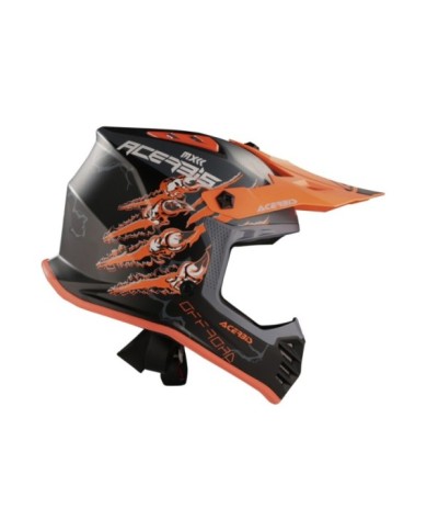 Acerbis Casco da motocross PROFILE Junior nero-arancione