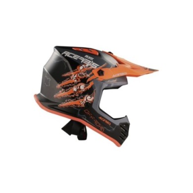 Acerbis Motocorsshelm PROFILE Junior schwarz-orange