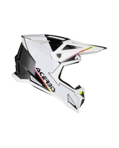 Acerbis Casque motocross T711 blanc-noir