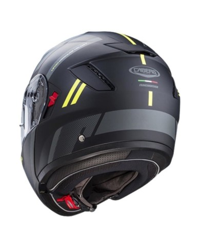 Caberg Casque modulable Levo X Manta noir-gris foncé-jaune fluo