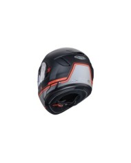 Caberg Levo X Elite casco modulare nero-grigio-rosso fluorescente opaco