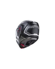 Caberg Horus X Road Casco modulare nero-argento scuro-bianco opaco