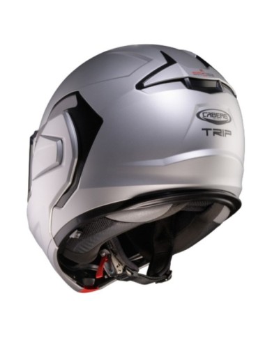 Caberg Trip casco modulare argento opaco