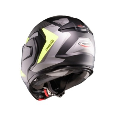 Caberg Trip Lunar casco modulare grigio opaco giallo