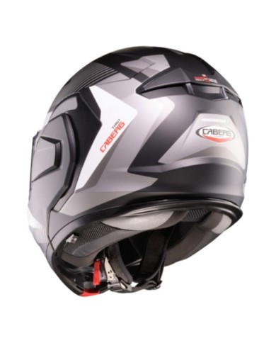 Caberg Trip Lunar casco modulare grigio opaco bianco
