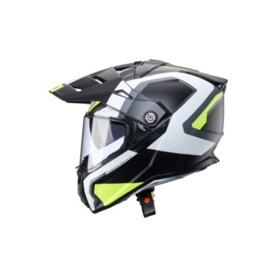 Caberg Endurohelm Tanami Scram matt schwarz-grau-gelb fluo