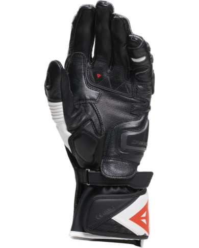 Dainese Gant Fiero Metal noir-blanc-rouge fluo