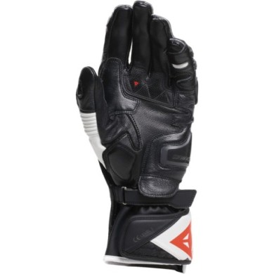 Dainese Handschuh Fiero Metal schwarz-weiss-fluo rot
