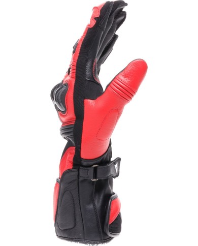 Guanto Dainese Reacto Carbon Long nero-rosso