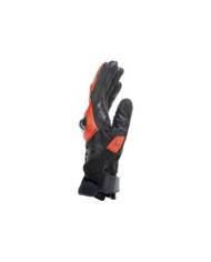 Dainese Gants en cuir Carbon 4 Kurz noir-fluo rouge
