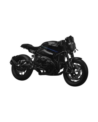 Rizoma kit demi-guidon, noir ø 55mm, pour 7 8 (22mm) poignées