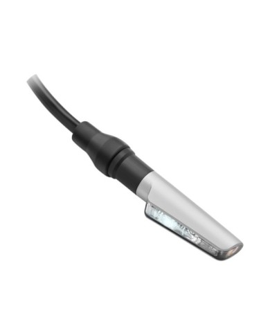 Rizoma Mini-Blinker & Positionslicht Corsa L, silber