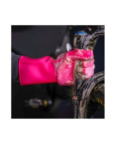 Muc-Off Deep Scrubber Handschuhe rosa S