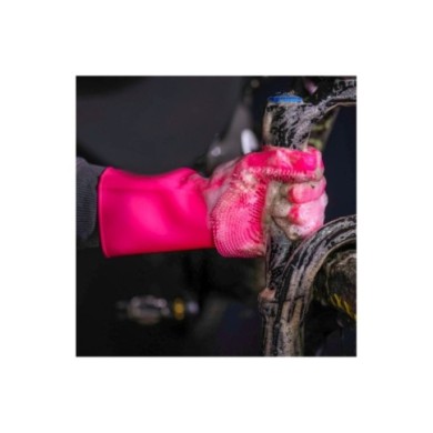 Muc-Off Guanti Deep Scrubber rosa L