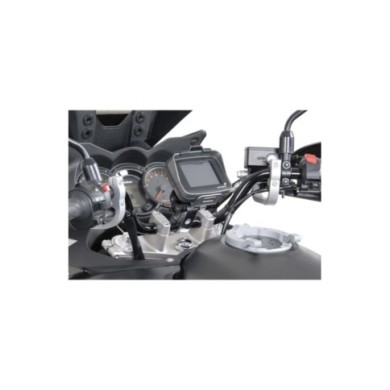 SW-MOTECH Supporto GPS manubrio 32 mm argento