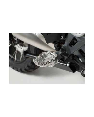 SW-MOTECH Kit Repose-pieds EVO argent