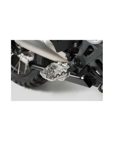 SW-MOTECH Kit Repose-pieds EVO argent