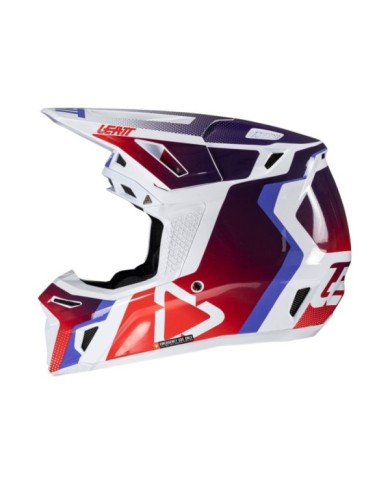 Leatt Kit casco moto 8.5 V25 rosso-bianco-blu