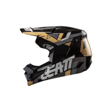 Leatt Casco Moto 2.5 V25 nero-marrone-bianco