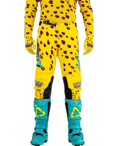 Leatt Pantaloni da moto 5.5I.K.S.e V25 giallo-viola