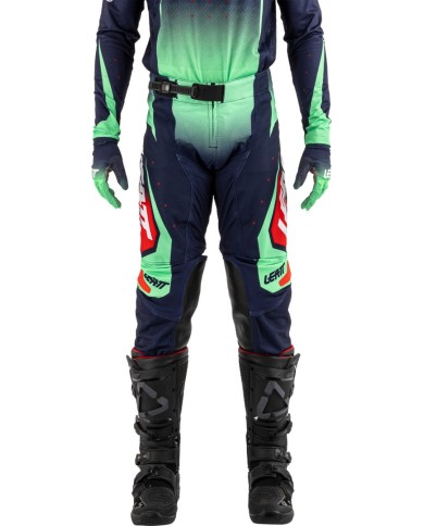 Leatt Pantaloni da moto 4.5 Lite V25 verde-grigio-rosso