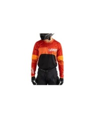 Leatt Maglia Moto 4.5 Enduro burn - arancione-nero-bianco