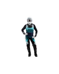 Leatt Maglia Moto 4.5 Lite Women V25 nero-bianco-turchese