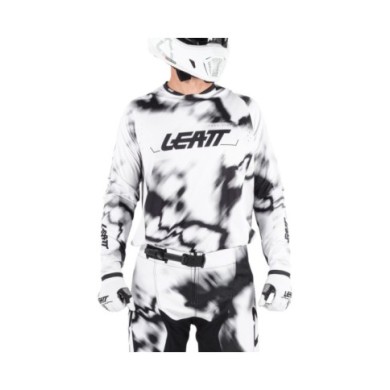 Leatt Maglia Moto 4.5 Lite V26 bianco-nero