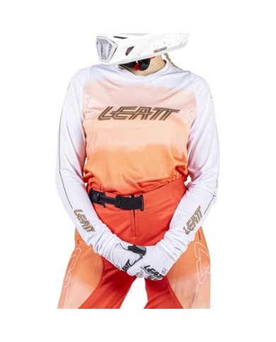 Leatt Maglia Moto 4.5 Lite Women V26 rosa corallo bianco-corallo