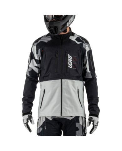 Leatt Jacket Moto 4.5 HydraDri Forge grau-schwarz-camo