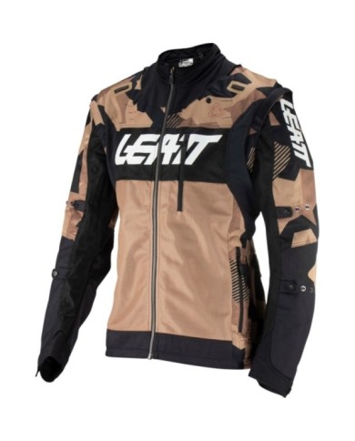 Leatt Giacca Moto 4.5 X-Flow Stone marrone-nero-bianco