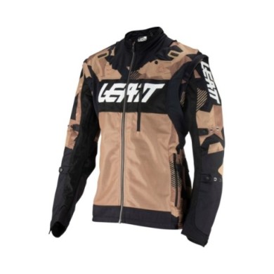 Leatt Giacca Moto 4.5 X-Flow Stone marrone-nero-bianco
