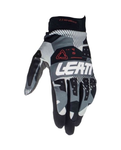 Leatt Guanto Moto 2.5 Windblock grigio-nero-bianco