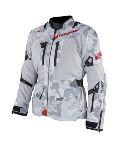 Leatt Adventure Giacca ADV FlowTour 7.5 V24 grigio acciaio-bianco-rosso